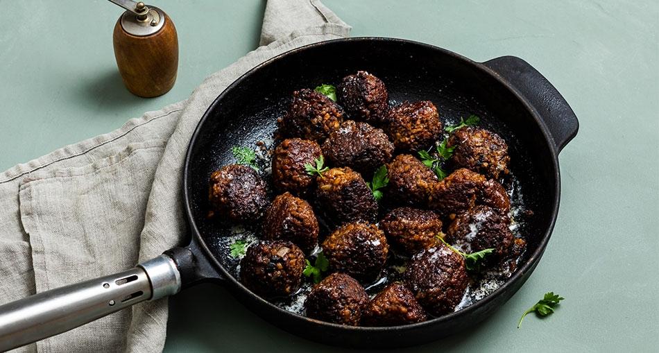 Vegetariska köttbullar med julsmaker