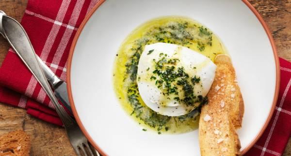 Buffelmozzarella med brynt smör