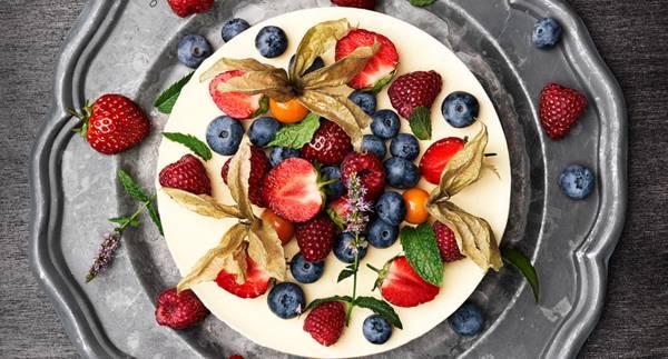 Somrig frusen cheesecake