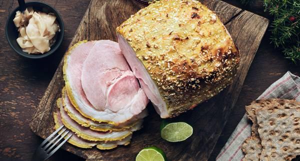 Wasabi- & pankogriljerad skinka