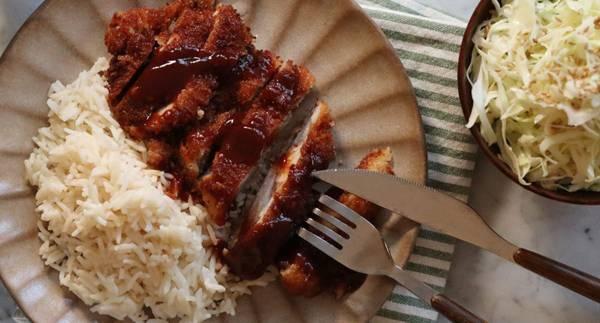 Tonkatsu med kålsallad