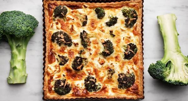 Broccoli- och fetaostpaj