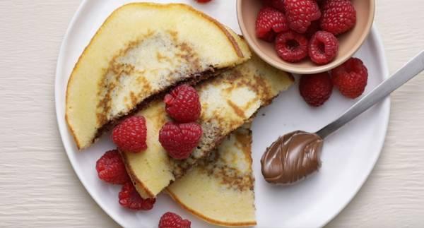 Pannkakor med nutella