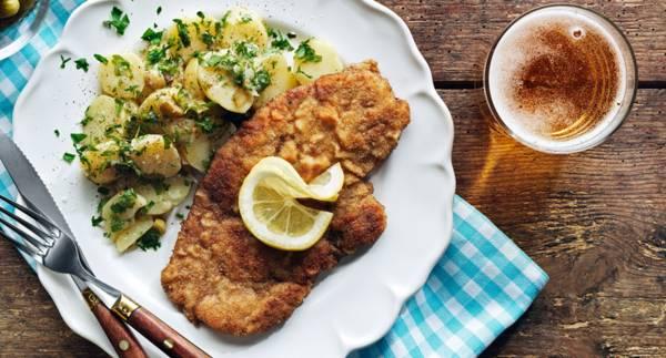 Wienerschnitzel med potatissallad