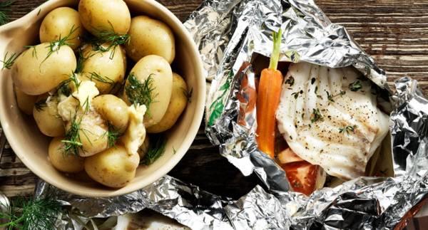 Torsk med primörer i folie