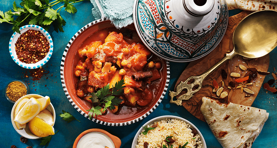 Nordafrikansk vegogryta med citroncouscous