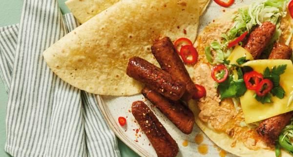 Vemondo vegetarisk cevapcici wrap