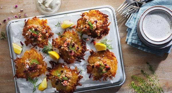 Råraka med gravlaxtartar