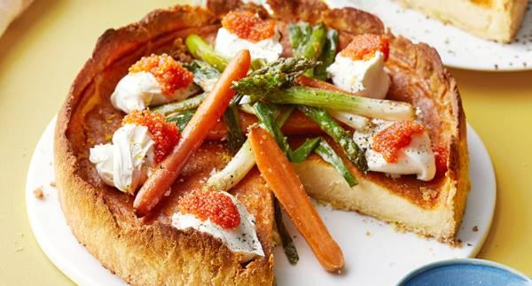 Glutenfri västerbottensostpaj med primörer