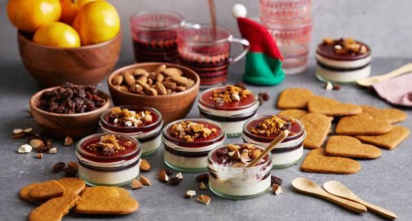 Pannacotta med glögg-gelé