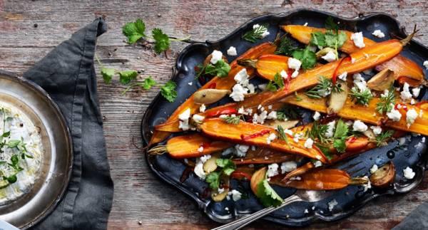 Knippmorötter med smak av ingefära