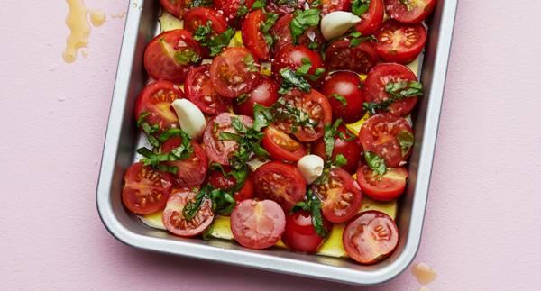 Rostad tomatsås med vitlök